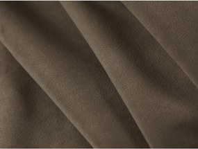 Pat matrimonial taupe tapițat cu spațiu de depozitare cu somieră 180x200 cm Mount – Micadoni