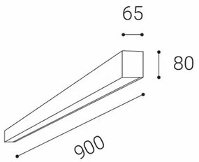 Plafonieră LED LED2 LINO LED/24W/230V 3000K/3500K/4000K alb 90 cm
