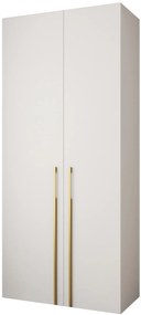 Dulap de haine 110 cm Carmela 50-3 (alb + Auriu). 1126770
