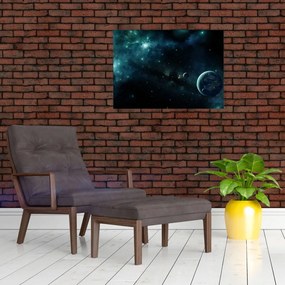 Tablou - Viața în spațiu (70x50 cm)