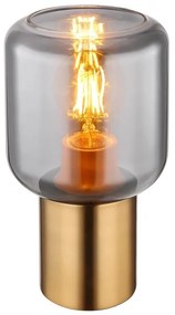 Veioza, lampa de masa design modern Ninjo alama, fumuriu
