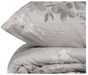 Lenjerie de pat gri din bumbac ranforcé pentru pat de o persoană 140x200 cm Elena – Mijolnir