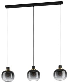 Lustră pe cablu OILELLA 3xE27/40W/230V gri Eglo 99617