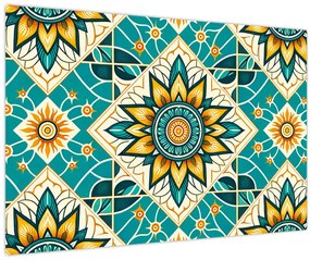 Tablou - Model turcoaz (90x60 cm)