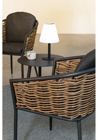 Scaun de grădină gri din metal Maribela – Bizzotto