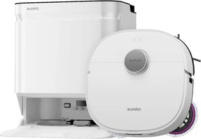 Aspirator robot Eureka J15 Ultra, 19 000 Pa, 3 l, Autonomie de 150 min, Lidar + camerа RGB, FlexiRazor, Comanda vocala, Alb