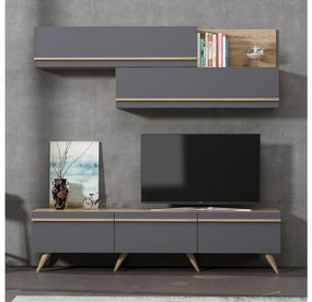 Mobilier living Amstel (antracit + Nuc). 1088821