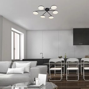 Lustră LED aplicată Rabalux 71063 MADI LED/24W/230V 3000K negru