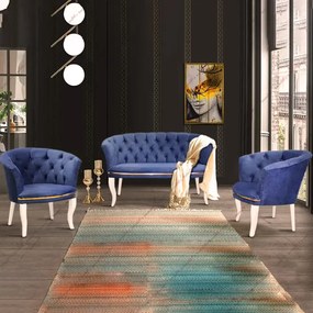 Canapea Milano culoare albastru 2 locuri