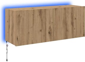 vidaXL Dulap TV de perete Pe perete Stejar Artizanal 100 x 35 x 41 cm