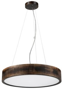 Brilagi - Candelabru LED suspendat CARVALHO SMOKEY, 3xE27/60W/230V, stejar, Ø 47,5 cm