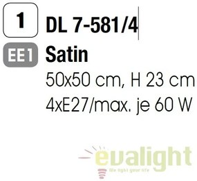 Plafoniera moderna Emido DL 7-581/4 satin OR