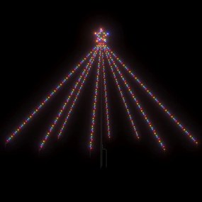 Cascada lumini pentru brad de Craciun 400 LED-uri colorat 2,5 m 1, colourful, 250 cm, straight led style
