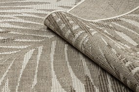 Covor sisal Floorlux 20504 Frunze şampanie si gri Junglă - SECUNDAR-COTATI PRODUSUL