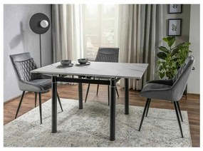 Scaun de bucătărie Misty Velvet, gri