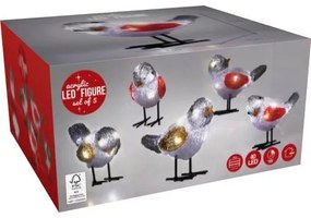 Decor iluminat în aer liber Păsări 40 LED , albrece