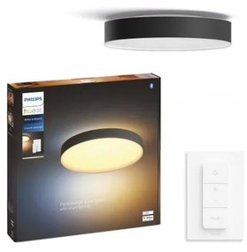 Philips Hue ENRAVE XL LED 48W 230V negru, plafonieră dimabilă + DO