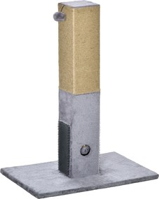 PawHut Ansamblu pentru Pisici cu 2 Mingi de Jucărie și Perie, 59.5x39x79 cm, Gri | Aosom Romania