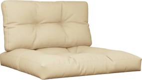 vidaXL Perne pentru paleți, 2 buc., bej, material textil