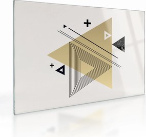 Tablou pe sticlă - Forme geometrice N⁰4 (70x50 cm)