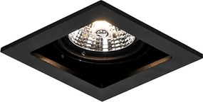 Spot integrat pătrat negru reglabil - Artemis 70