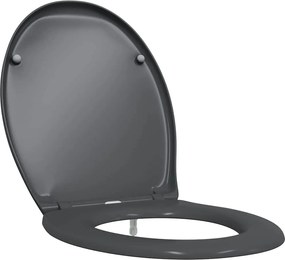 vidaXL Capacul de toaletă Antracit 47 x 37 x 4 cm Duroplast
