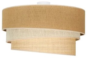 Plafonieră Duolla YUTE TRIO 3xE27/15W/230V d. 60 cm maro/gri/bej
