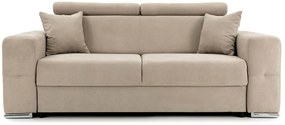 Canapea Fixă 2 locuri BELLAGIO, cu tetiere reglabile, 205x100x100 cm, Bej-Enjoy