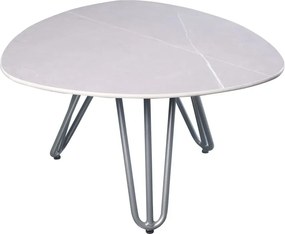 Masă auxiliară de grădină cu blat din piatră 68x67,5 cm Emilia – Garden Pleasure