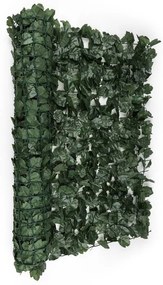 Fency Ivy, frunze iedera de culoare verde inchis - gard de protecție împotriva vântului 300 x 150 cm