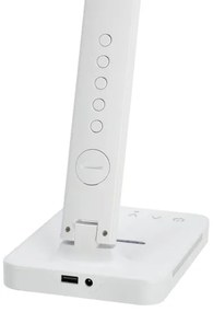 Lampă LED dimabilă cu funcție de încărcare fără fir Qi, afișaj și port USB LED/7W/230V 3000-6000K