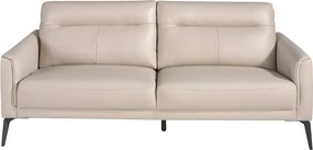 Canapea 3 locuri eleganta, design italian Cowhide leather taupe grey