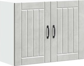 vidaXL Dulap de bucătărie „Lucca” Lemn prelucrat gri beton