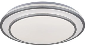 Rabalux 2131 - Plafonieră LED dimabilă LUPITA LED/40W/230V argintie + telecomandă