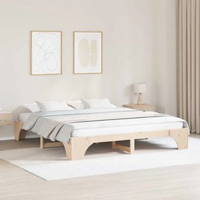 vidaXL Pat 200x200 cm din Lemn de Pin