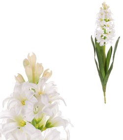 Floare artificială zambilă albă, 44 cm,