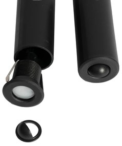 Set de 5 spoturi moderne de sol negre, inclusiv LED IP67 - Linsey