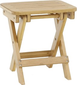 Scaun DENICE, stejar, bambus lacuit, 33x25x33 cm