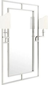 Oglinda cu iluminat decorativa LUX clasic Astaire argintiu/ alb 109312 HZ