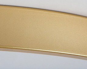 Plafoniera LED cu telecomanda design slim Tesia auriu 60W