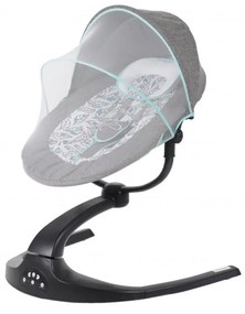Balansoar Pentru Bebelusi cu conectare la priza si telecomanda NOVOKIDS ™ Meyra Swing , Cu plasa insecte, Multifunctional, Pliabil, 5 viteze de