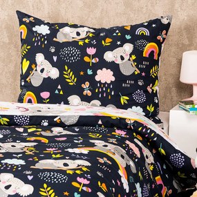 Lenjerie bumbac 4Home Koala rainbow, 140 x 200 cm, 70 x 90 cm