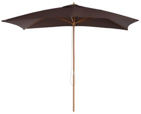 Umbrela din Lemn pentru exterior Outsunny, 2x2.95x2.55m, maro | Aosom RO