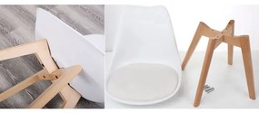 JAKS SCAUN CLASSIC CU PERNĂ ALBĂ , STILUL SCANDINAV