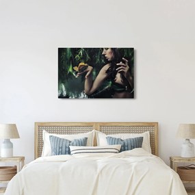Tablou - Femeia grațioasă cu fluture (90x60 cm)