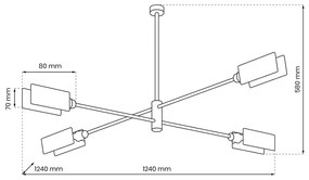 Suspensie Astra Milagro Gx53, Negru, MLP8679, Polonia