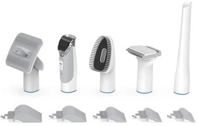 Aparat grooming animale de companie NEAKASA P2 Pro, 400W, 10500 Pa, 2 L, 5 duze, 3 trepte de aspiratie, Alb