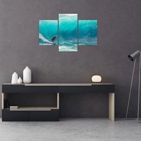 Tablou - Surfer în valuri (90x60 cm)
