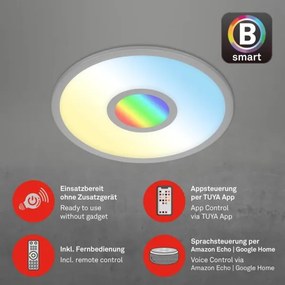 Plafonieră LED RGB dimabilă Brilo CENTRO LED/24W/230V Wi-Fi Tuya + telecomandă