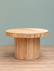 Masa rotunda de dining din rattan, "Carica"